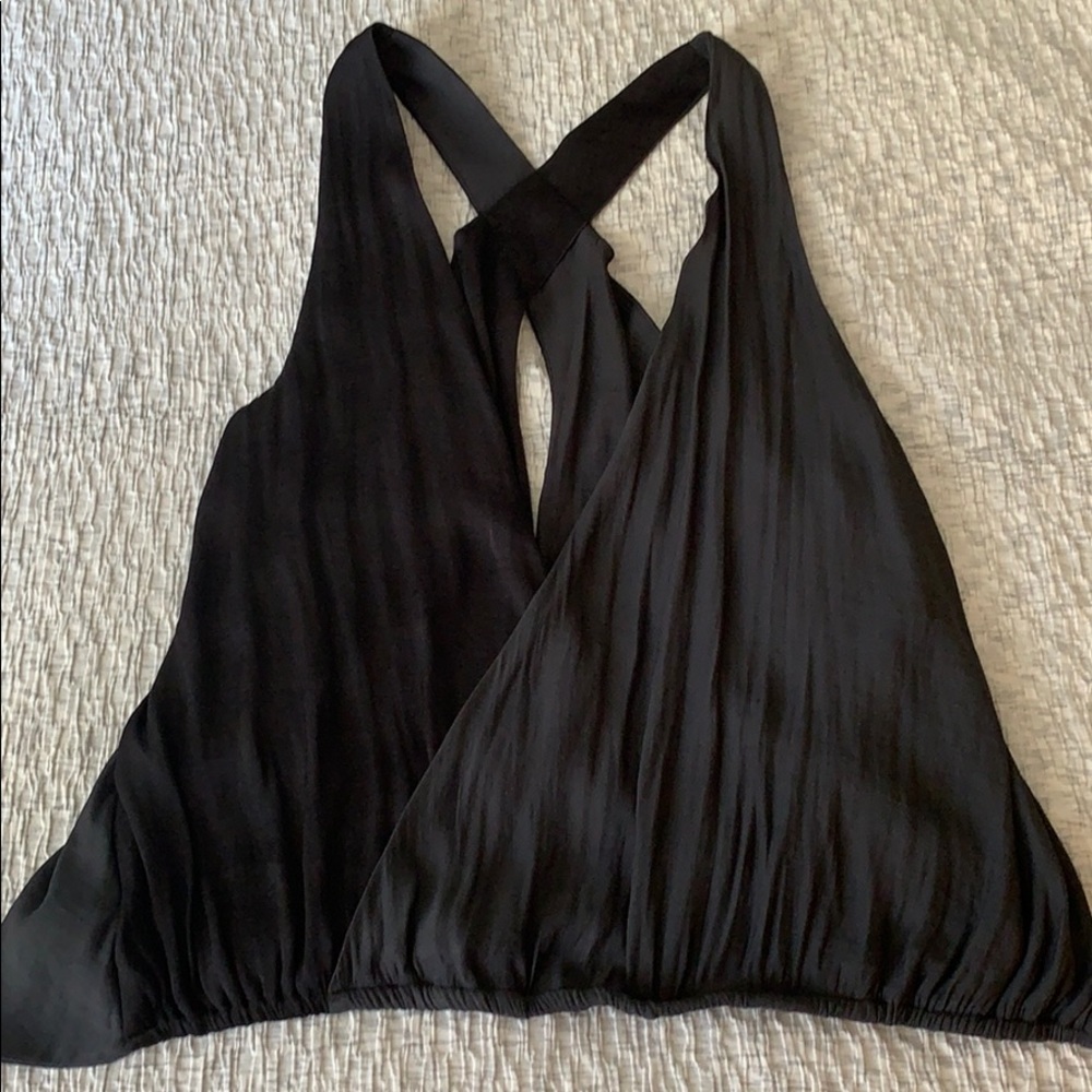 Two-toned Tank with Cross back and open front